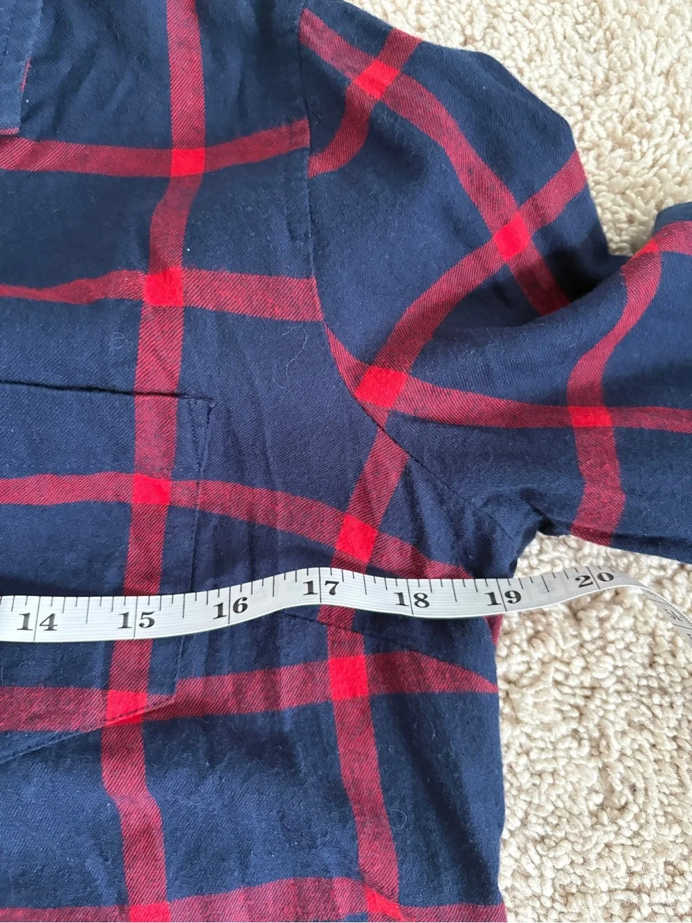 J. Crew XS Women’s Navy and Red Plaid Button-Up Shirt 100% Cotton